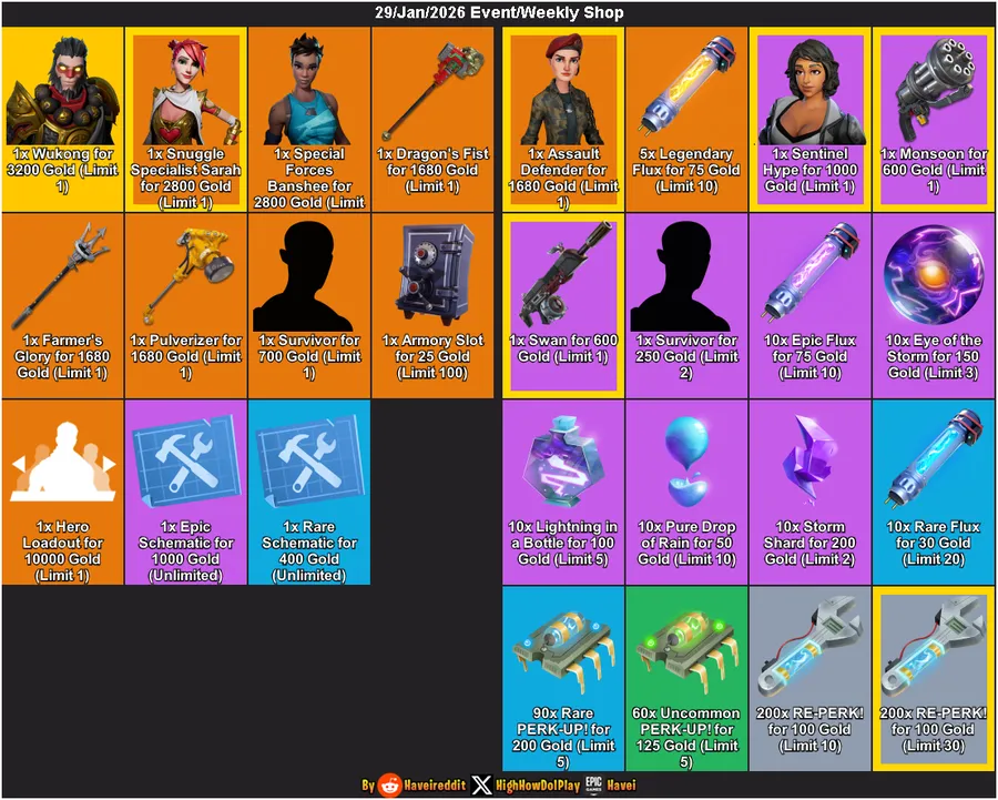 Loja de Evento e Loja Semanal do Salve Mundo